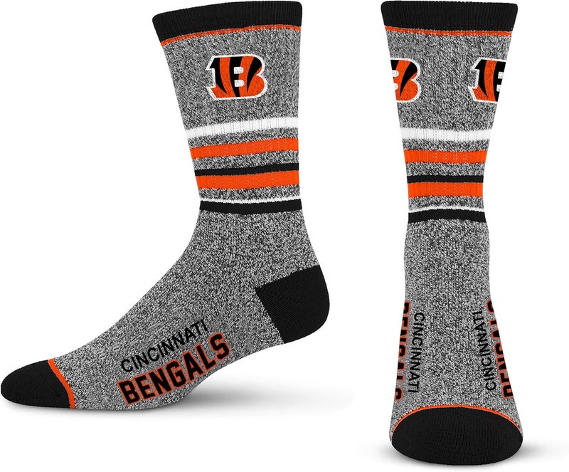 FBF Store For Bare Feet Men's NFL 5 Star Marbled Crew Sock, 1 Pair - Image 1